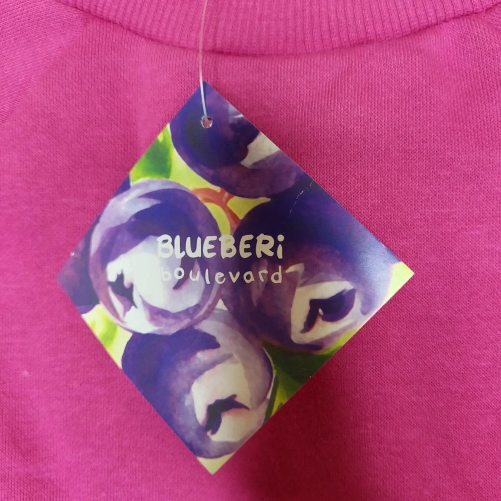 New Blueberi Girls Dress Size 7 Pink Long Sleeve Outfit Ruffles Top Pocket‎